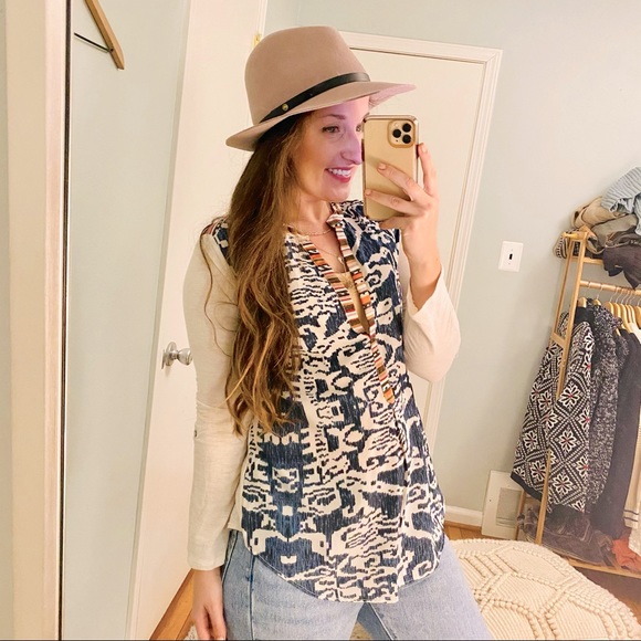 REPOSH Anthropologie Tiny Mixed Media Boho Medium - Picture 1 of 10